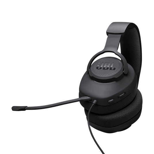 JBL Quantum 100M2 - Black - Wired over-ear gaming headset with detachable mic and mute option - Detailshot 5 image number null